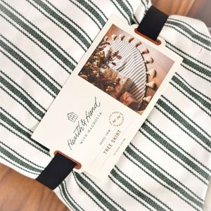 Green and White Stripe Hearth & Hand 52" Tree Skir